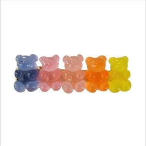 5 Gummy Bear Hair Clip